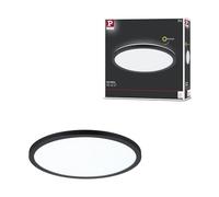 Paulmann 71012-Pannello LED Atria Shine 293 mm, rotondo, incl. 1 x 16 W bianco diurno nero pannello di luce in plastica da soffitto 4000 K, Ø 293mm