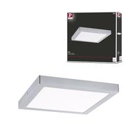 Paulmann 71024 Pannello LED Abia 300x300 mm angolare bianco luce diurna cromo opaco plastica sistema di illuminazione 4000 K 22 W, Chrome matt, ▭ 300x300mm