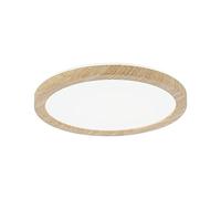 Paulmann 71032 Pannello LED Atria Shine plafoniera con Backlight rotondo IP44 11,2W 850lm 190 mm effetto legno plastica 4000K lampada per il bagno