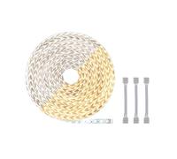 Paulmann 71041 - Striscia LED MaxLED 500, con cavo adattatore da 20 m, colore bianco, IP20, 1 x 72 Watt, dimmerabile, argento e plastica, 2700 K