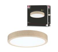 Paulmann 71054 Pannello LED Cosara rotondo 15W IP44 1300lm 300 mm plafoniera beige plastica/tessuto 4000K lampada per il bagno