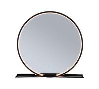 Paulmann 71090 Specchio illuminato a LED Miro IP44 Tunable White 160lm 230V 10,5W specchio LED, nero opaco, luce da bagno