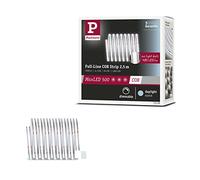 Paulmann 71125 MaxLED 500 Strip LED Full-Line COB 15W 600lm/m 480LEDs/m dimmerabile 2,5m argentato plastica 6500K fascia LED ampliabile