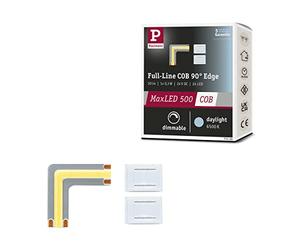 Paulmann 71126 MaxLED 500 Strip LED Full-Line COB Edge 0,3W 1000lm/m 800LEDs/m dimmerabile 0m argentato plastica 6500K fascia LED ampliabile