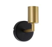 Paulmann 71137 Applique Ravi IP44 E27 max. 60W nero opaco, dorato lampada da parete senza lampadina