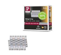Paulmann 71233 MaxLED 500 Striscia LED Bianco Caldo Singola Striscia 2,5m 9W 550lm/m 64 LED/m 2700K