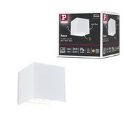Paulmann 71283 Lampada da parete a LED Nyara con sensore di movimento crepuscolare (HF) IP44 3000K 100x100 mm 2x1W / 1W Bianco