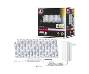 Paulmann 78870 Strip LED MaxLED 250 set base Smart Home Zigbee Tunable White 5m IP44 18W 230/24V 1350lm argentato LED protezione dagli spruzzi d’acqua