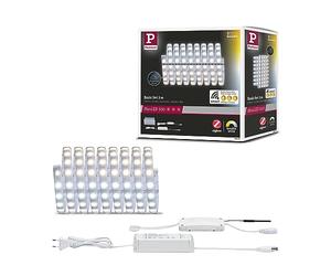 Paulmann 78872 Strip LED MaxLED 500 set base Smart Home Zigbee Tunable White 3m IP44 17W 230/24V argentato 1530lm LED protezione dagli spruzzi d’acqua
