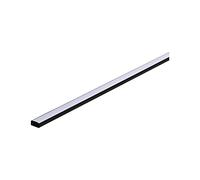 Paulmann 78902 Profilo Base con diffusore bianco 1 m Canali LED Nero Listelli Alluminio, Plastica Stripe