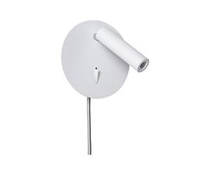 Paulmann 78917 Applique LED Tabari rotonda incl. 1 lampada da lettura a parete da 3,2 Watt bianco, cromo apparecchio da lettura metallo lampada da parete 3000 K