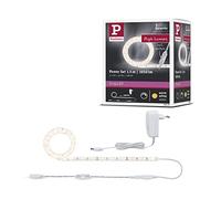 Paulmann 78955 Strip LED SimpLED alimentazione con dimmer su cavo da 1,5m 1100lm/m incl. 1 dimmerabile da 17 W IP44 bianco striscia luminosa 3000K