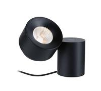 Paulmann 79553 LED Lampada da tavolo Puric Pane 2700K 300lm 3W Nero