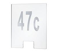 Paulmann 79674 Outdoor House Numero Civico Plastica 796.74 Lampade Per Esterni di Civico, Plastica, Trasparente, 24 x 0, 4 x 20 cm