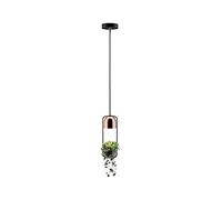 Paulmann 79749 Lampada a sospensione Fanja lampada per piante max. 20 Watt lampadario nero, rame metallo GU10