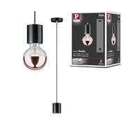 Paulmann 79751 Lampada a sospensione Neordic Nordin max. 20 Watt apparecchio a sospensione nero, rame opaco luce a sospensione E27