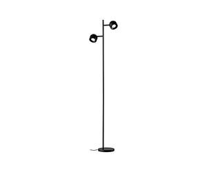 Paulmann 79780 Piantana LED Smart Home Zigbee Puric Pane 2x300lm incl. 2x3 W dimmerabile lampada da terra nero metallo, plastica 2700 K