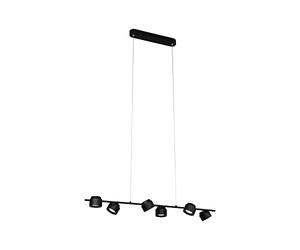 Paulmann 79784 Sospensione a soffitto LED Smart Home Zigbee Puric Pane 6x450lm regolabile in altezza 6x6 Watt dimmerabile nero metallo, plastica 2700K