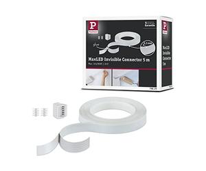Paulmann 79829 - Striscia MaxLED Invisible Connector 5 m, max. 144/96 Watt, striscia luminosa bianca, striscia luminosa in plastica, cavo di collegamento