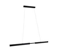 Paulmann 79888 Sospensione a soffitto LED Aptare incl. 1x18 / 1x18 Watt dimmerabile nero spazzolato lampada a sospensione metallo 2700 K