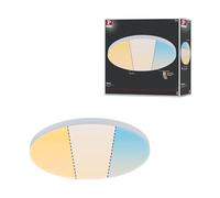 Paulmann 79893 Pannello LED Velora tondo 400 mm 2130lm White Switch bianco plafoniera metallo 3000 K 19 W, Ø 400mm