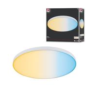 Paulmann 79895 Pannello LED Velora Smart Home 400 mm Tondo incl. 1x22 W dimmerabile Regolazione del Bianco plafoniera 2700 K 22 W, Zigbee Tunable White, Ø 400mm