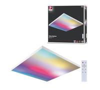 Paulmann 79906 - Pannello LED Velora Rainbow, rettangolare, incl. 1 x 31 W, dimmerabile, colore bianco, in metallo, 3000 K, 595 x 595 mm