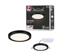 Paulmann 79960 Pannello LED Areo IP44 118 mm tondo incl. 1x6,5 W bianco caldo nero plastica sistema di illuminazione 3000 K