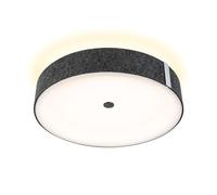 Paulmann 79994 - Plafoniera LED Smart Home Zigbee 3.0 Malika Tunable White 1.350lm / 1.350lm 230V 28,5W antracite lampada in feltro Backlight