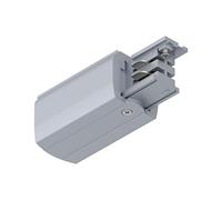 Paulmann 91359 ProRail3 Alimentazione 99,5 X 35 mm Max. 3.680 W, Sistema di binari in Metallo e plastica, Colore Argento, d'Argento, Fine Fine a sinistra