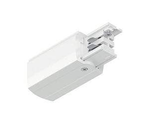 Paulmann 91360, sistema di guida ProRail3, alimentazione finale, 99,5 x 35 mm, max. 3.680 W, binari da soffitto, in metallo, plastica, colore bianco, Fine Feed a destra