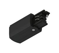 Paulmann 91363 ProRail3, alimentazione estremità, 99,5 x 35 mm, max. 3.680W Nero Sistemi Binario da soffitto Metallo, Plastica, Fine Fine a sinistra