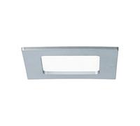 Paulmann 92076 Faretto Ad Incasso Led Quadrato 6 W 4000 K, Plastica, Cromo Opaco, 115. x 11.5 x 0.5 cm