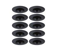 Paulmann 92120 Faretti da incasso kit di 10 fissi rotondi 90 mm GU10 max. 10x10W 230 V Nero Lampada da incasso - apparecchio senza lampadina