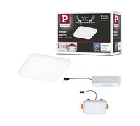 Paulmann 92396 - Pannello LED da incasso Veluna VariFit, IP44, 75 x 75 mm, rettangolare, con 1 lampada da soffitto da 4,5 Watt, in plastica satinata, 4000 K