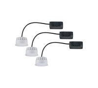 Paulmann 92473 Pannello a incasso LED modulo Choose Coin 3-Step-Dim set da 3 tondo 50 mm 3x6W 3x470lm 230V 2700K satinato dimmerabile plastica 18 W, Insieme di 3