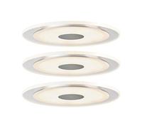 Paulmann Whirl Faretto da incasso a soffitto LED, alluminio/satin - set da 3