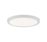 Paulmann 92934 Pannello LED Areo Round con 1 lampada da soffitto dimmerabile IP44 da 6,5 Watt bianco opaco Lampada da soggiorno in plastica 3000 K