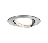 Paulmann 92958 Lampada da incasso Nova Plus LED Smart Home Zigbee rotonda orientabile 6W dimmerabile ferro spazzolato spot zinco-alluminio 2700K