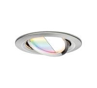 Paulmann Nova Plus Lampada da incasso a soffitto LED, ferro spazzolato, RGBW