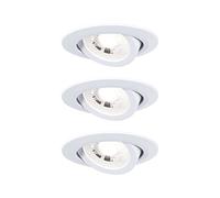 PLM 92985 - Lampada da incasso, 4,8 W, 3000 K, 70°, rotonda, Bianco opaco, k
