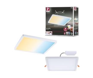Paulmann 93048 - Pannello LED da incasso Areo VariFit IP44 Zigbee Tunable White 230 x 230 mm, rettangolare, incl. 1 x 16 Watt, dimmerabile, bianco, plastica, 3000 K