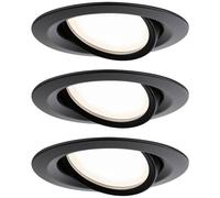 PLM 93082 - Lampada da incasso Nova Plus Coin, 3x6 W, 2700 K, dimmerabile, o