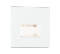 PLM 93093 - Lampada da incasso Edge Quadro, 1,2 W, 2700 K, rigida, ad angolo