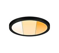 Paulmann 93099 Pannello LED a incasso Areo IP44 175 mm 3-Step-Dim tondo dimmerabile bianco caldo nero plastica sistema di illuminazione