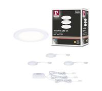 Paulmann 93115-Kit da Incasso a LED, 3 65 mm, 3 x 2,5 W, 3 x 180 lm, 230/12 V, 3000 K, Colore: Bianco