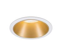 PLM 93396 - Lampada da incasso Cole, GU10, bianco opaco/oro