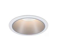 Paulmann 93398 Cole - Faretto da incasso rotondo, dimmerabile, colore: Bianco opaco, argento Spot in alluminio, plastica GU10