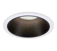 Paulmann 93401 Lampada da incasso LED Cole rotonda incl. 1 faretto da incasso dimmerabile da 6,5 Watt bianco, nero opaco apparecchio da incasso plastica, zinco-alluminio spot da soffitto 2700 K