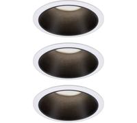 PLM 93402 - Lampada da incasso a LED Cole 3 x 6,5 W, 2.700 K, nero/bianco op